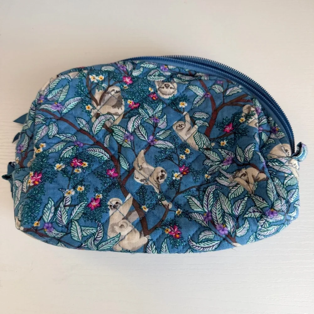 Vera Bradley Sloth Print Makeup Bag